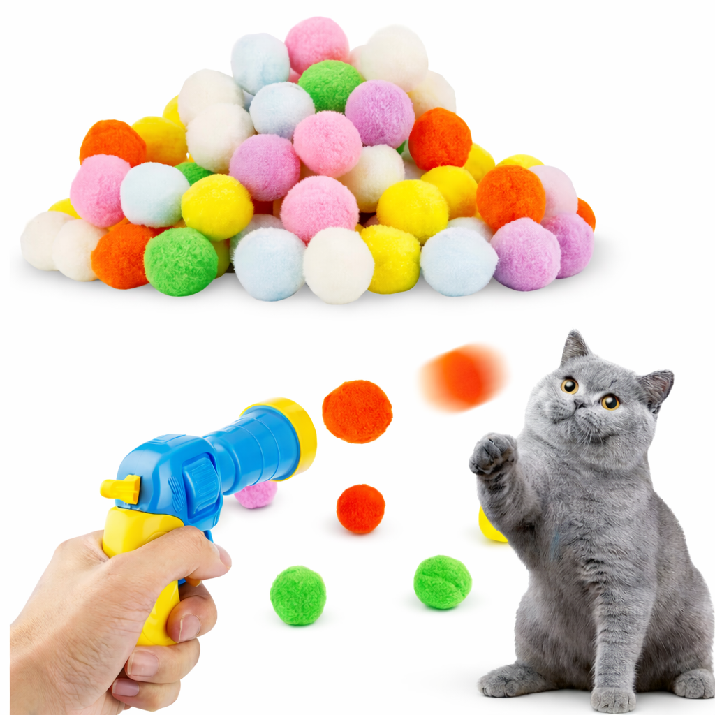 Interactive Cat Ball Launcher Toy