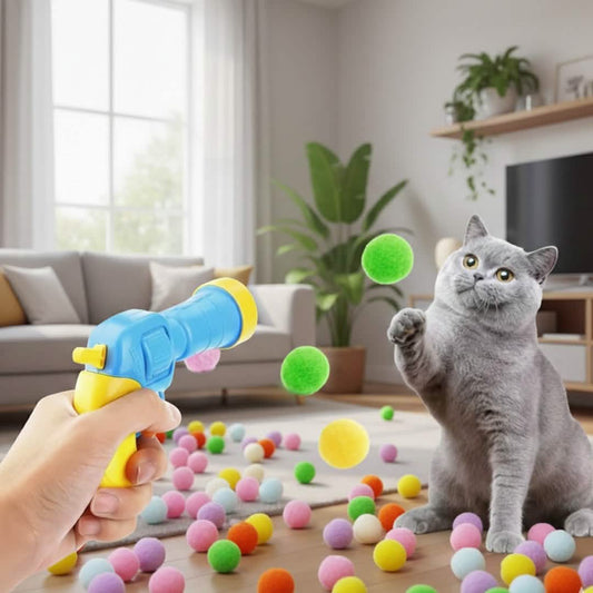 Petsify™ PounceLaunch: The Ultimate Interactive Fetch Toy for Cats
