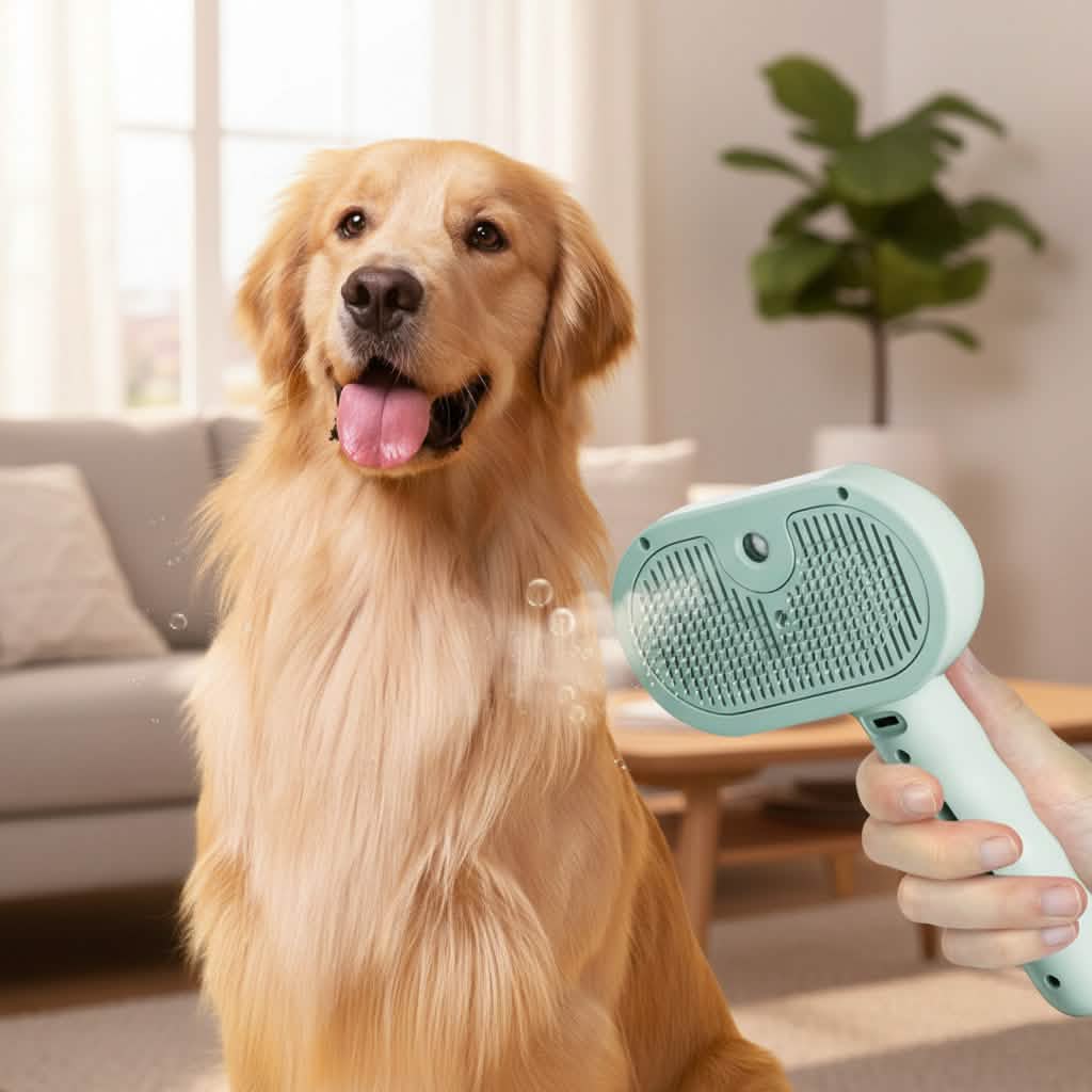 Petsify™ Steam-Groom: The 3-in-1 No-Shed Brush