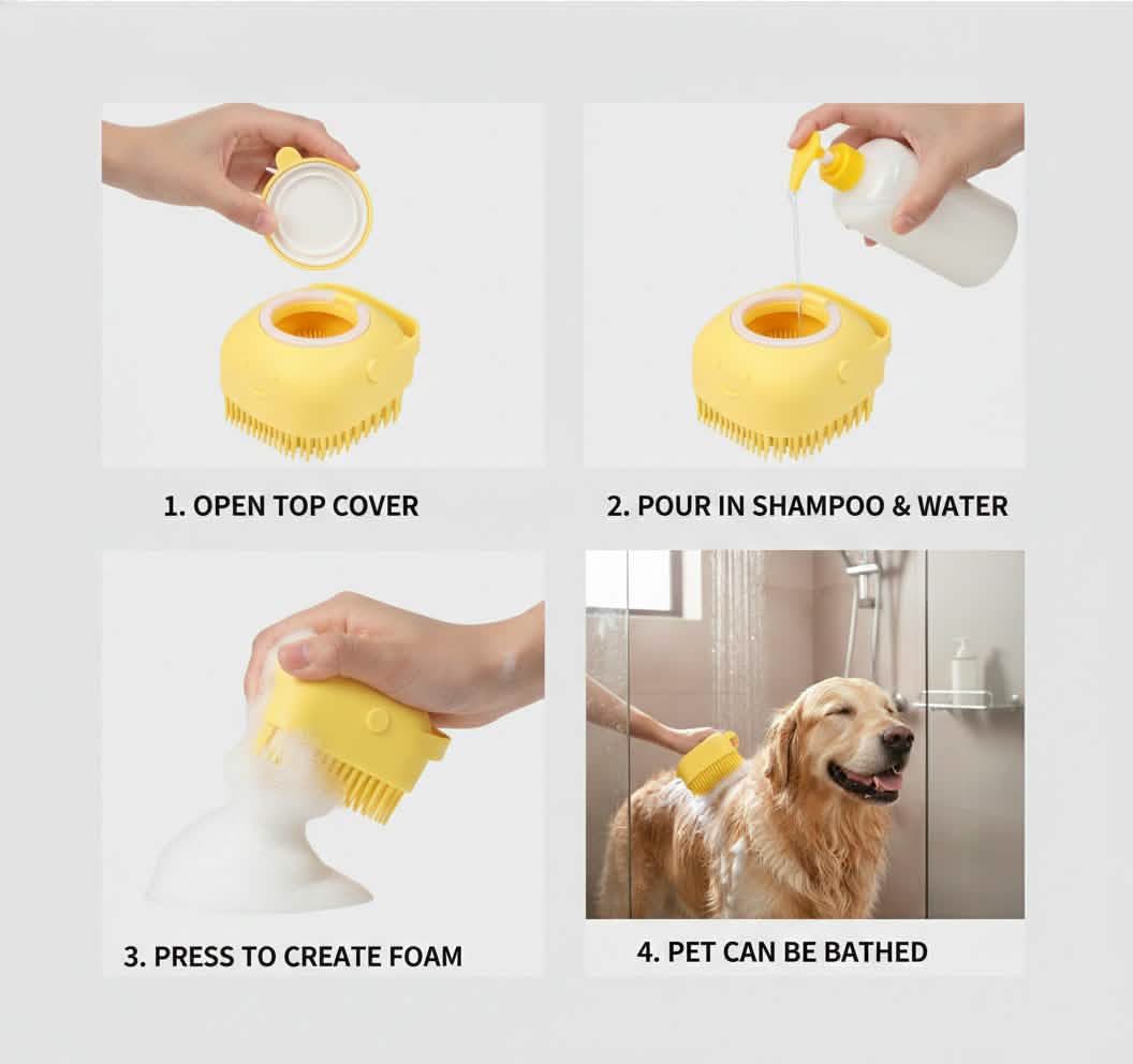 Petsify™ HydroGlide: The Ultimate 2-in-1 Bath & Massage Brush
