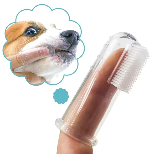 Ultra-Soft Pet Toothbrush – Silicone Gel Dental Care for Dogs & Cats